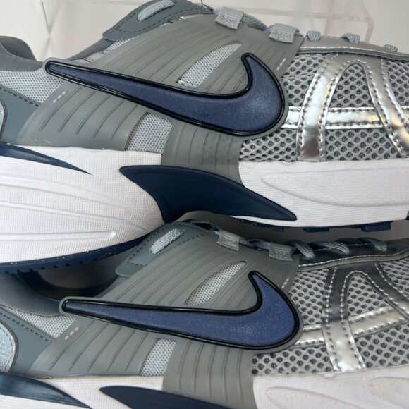 Nike V2K Run Sneakers Silver/Blue Men Running Sneakers Size 12.5 - Picture 10 of 10